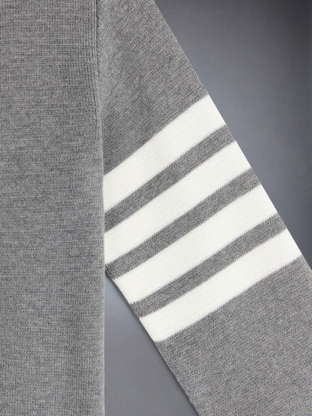 Thom Browne Cotton Milano 4-Bar Pullover Jungen Grau | JSU46X81609