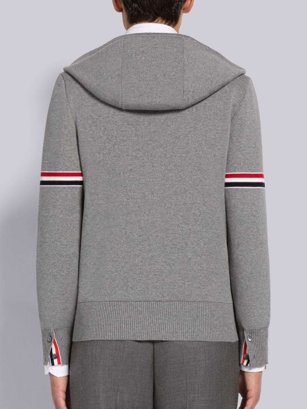 Thom Browne Cotton Milano Armband Hoodie Herren Grau | YMM37W48897