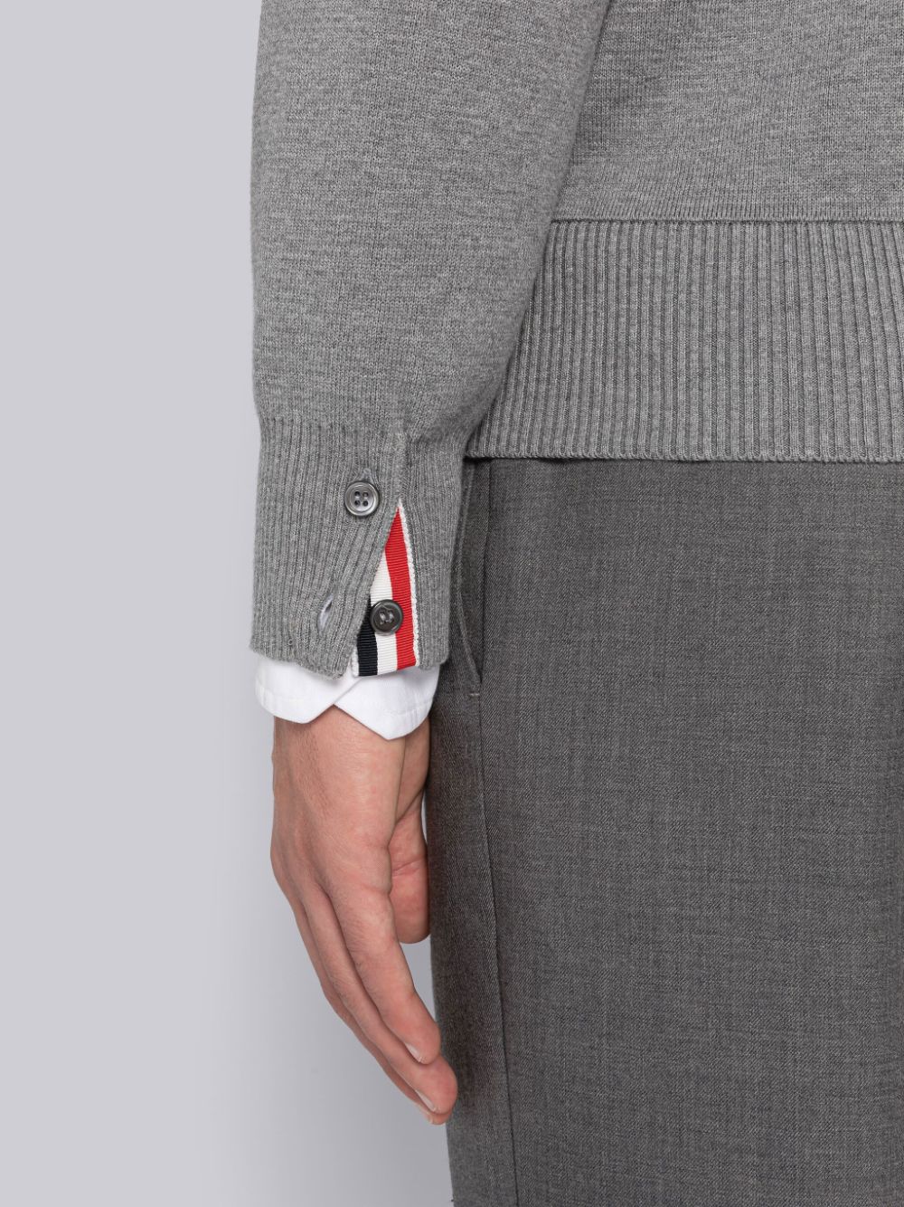 Thom Browne Cotton Milano Armband Hoodie Herren Grau | YMM37W48897