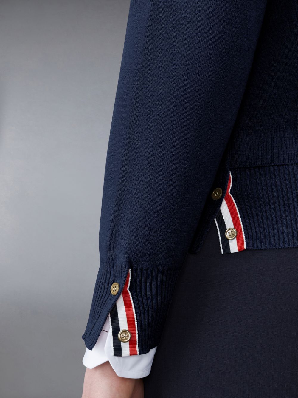 Thom Browne Cotton Milano Stripe Pullover Herren Blau | VLF28O50493
