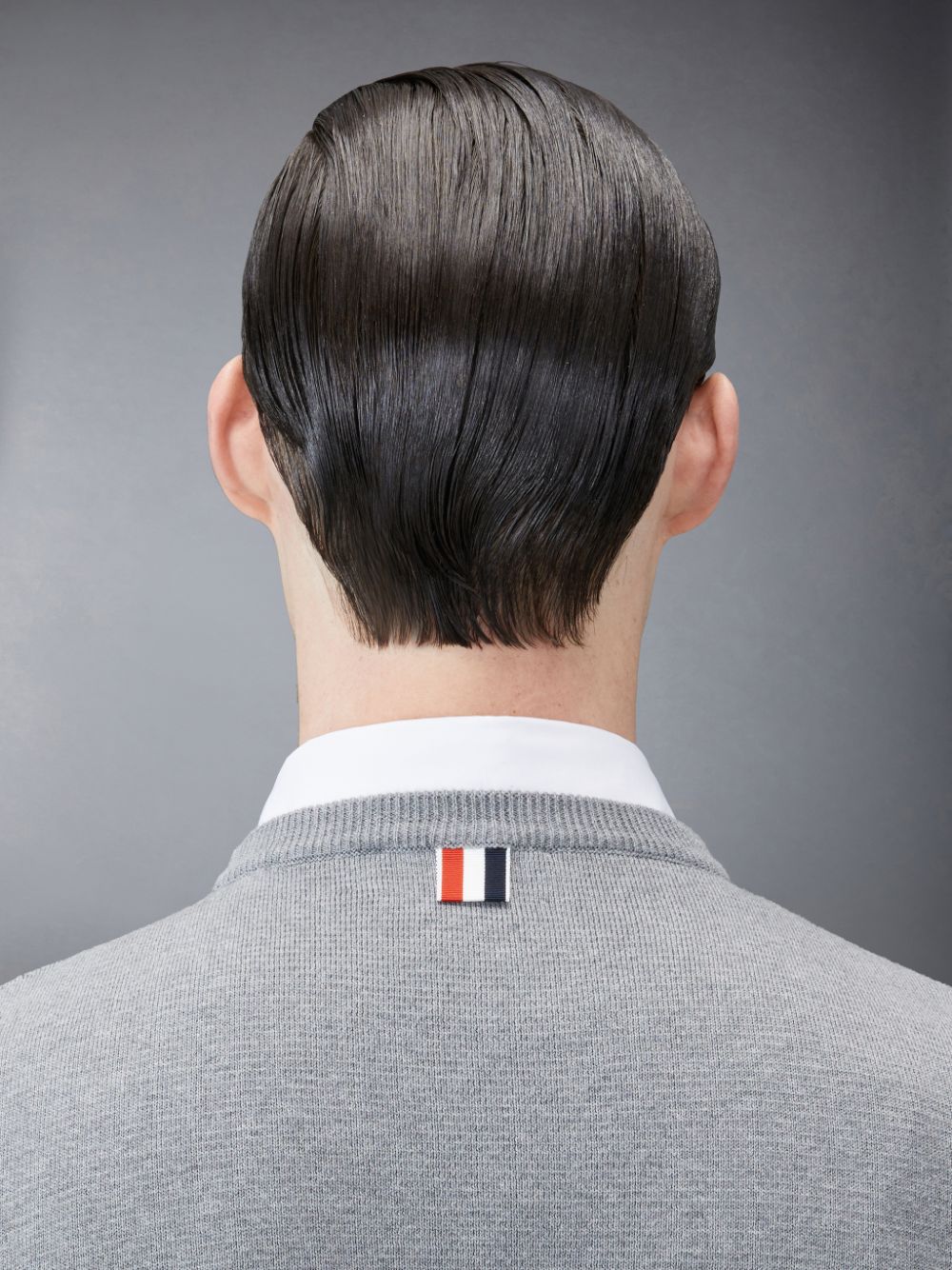 Thom Browne Cotton Milano Stripe Pullover Herren Grau | XNB69F08141