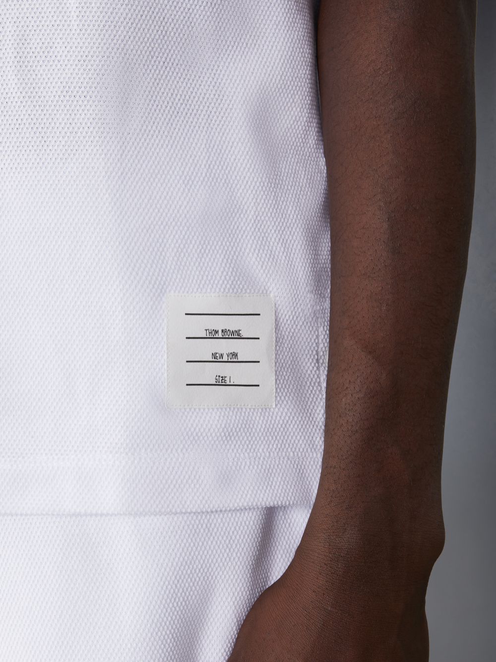 Thom Browne Cotton Pique 4-Bar Poloshirt Herren Weiß | VHL22G49481