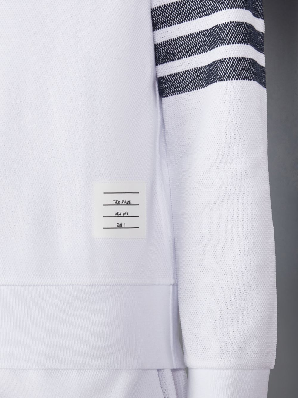 Thom Browne Cotton Pique 4-Bar Strickjacke Herren Weiß | MHX32F21479