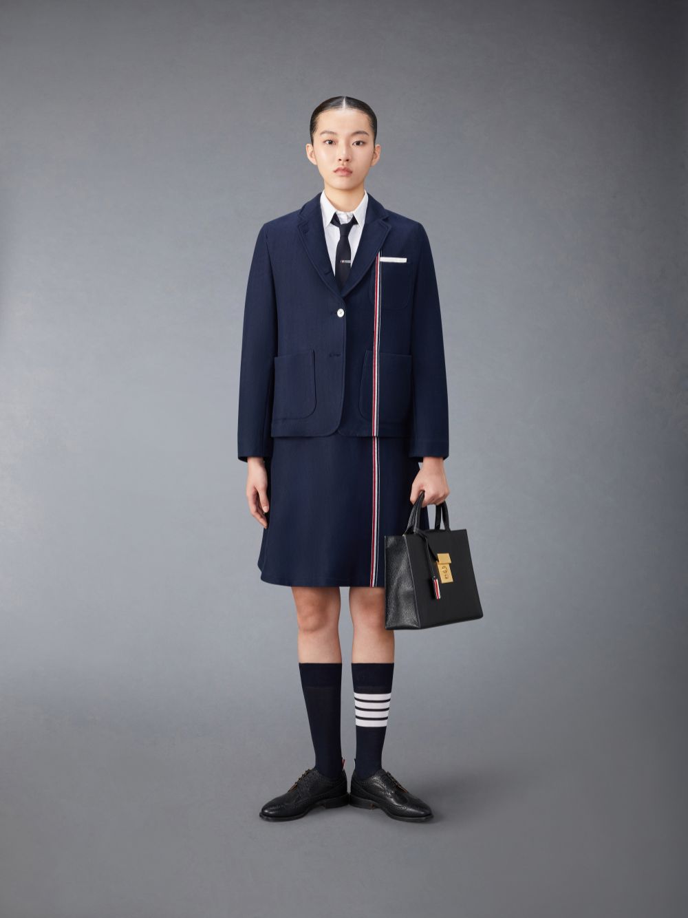 Thom Browne Cotton Sack Jacken Damen Blau | JYZ87O11690