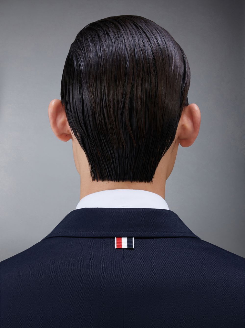Thom Browne Cotton Twill 4-Bar Unconstructed Classic Sport Mäntel Herren Blau | WSA31A06644