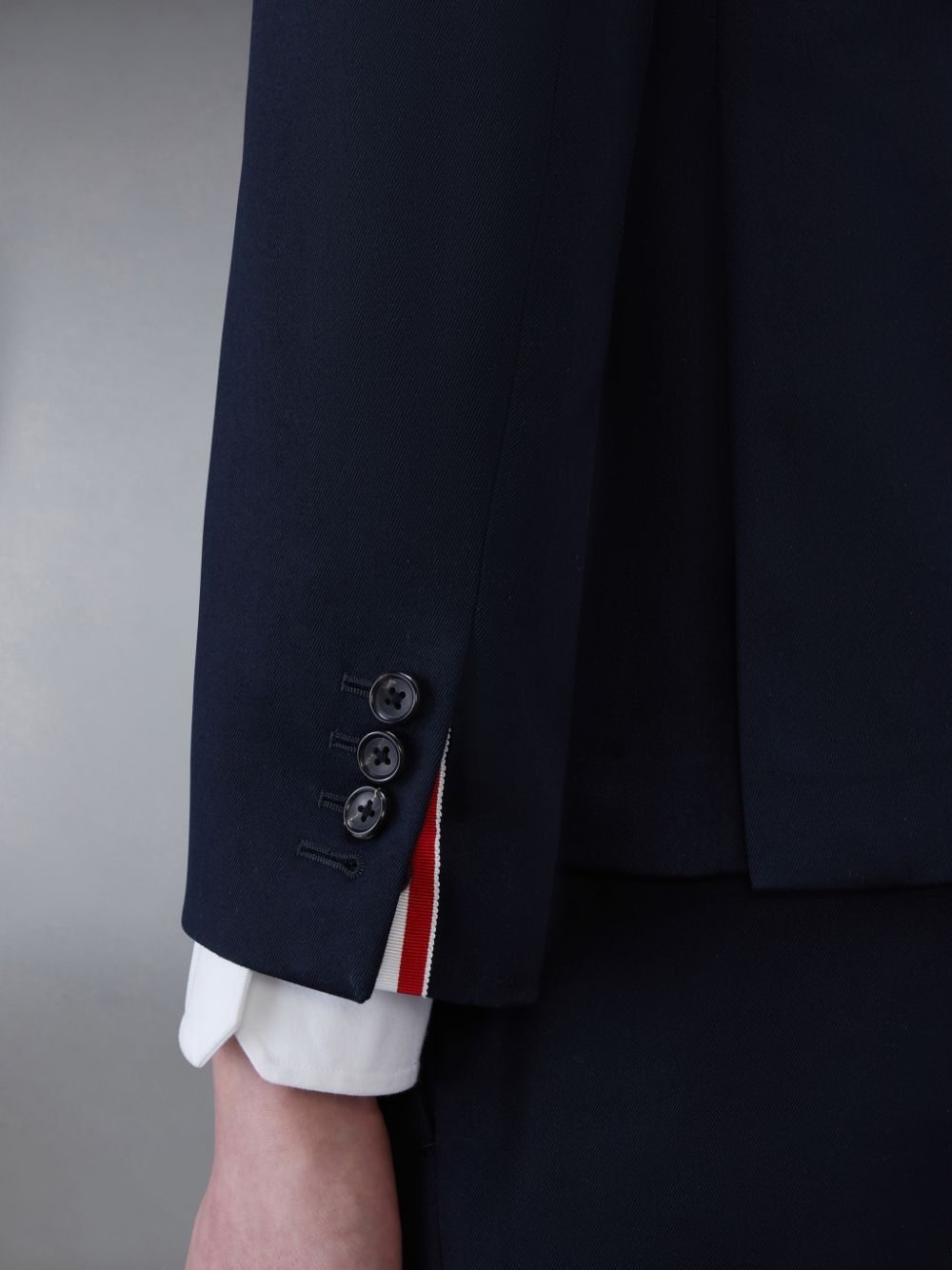 Thom Browne Cotton Twill 4-Bar Unconstructed Classic Sport Mäntel Herren Blau | WSA31A06644