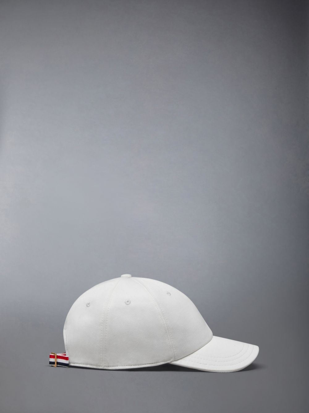 Thom Browne Cotton Twill Flag Patch Classic Baseball Kappen Herren Weiß | HMH79U99593