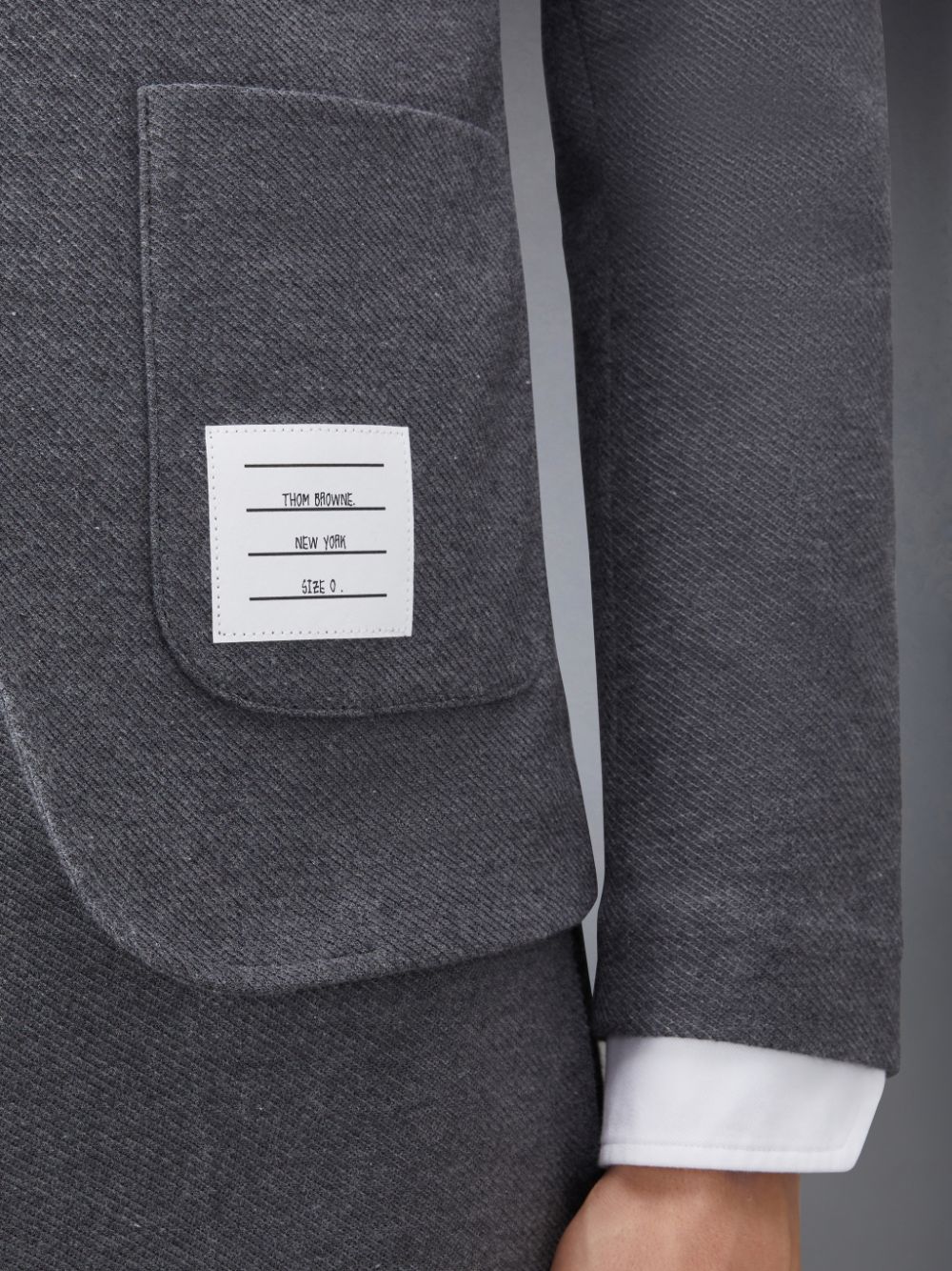 Thom Browne Double Face Tech Twill Sport Mäntel Herren Grau | HRI62L42736