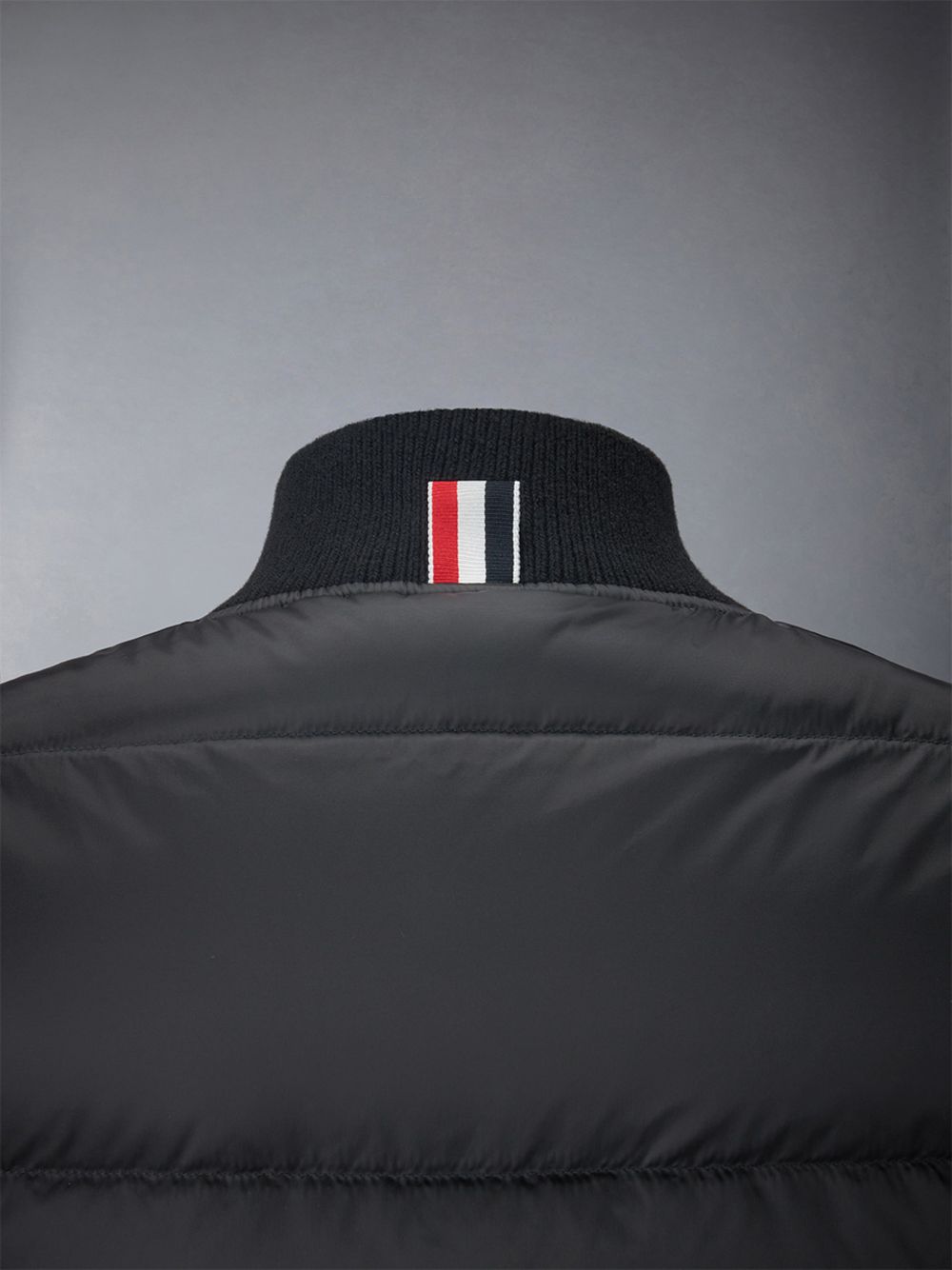 Thom Browne Downfilled 4-bar Ski Weste Herren Schwarz | SXO51F87893