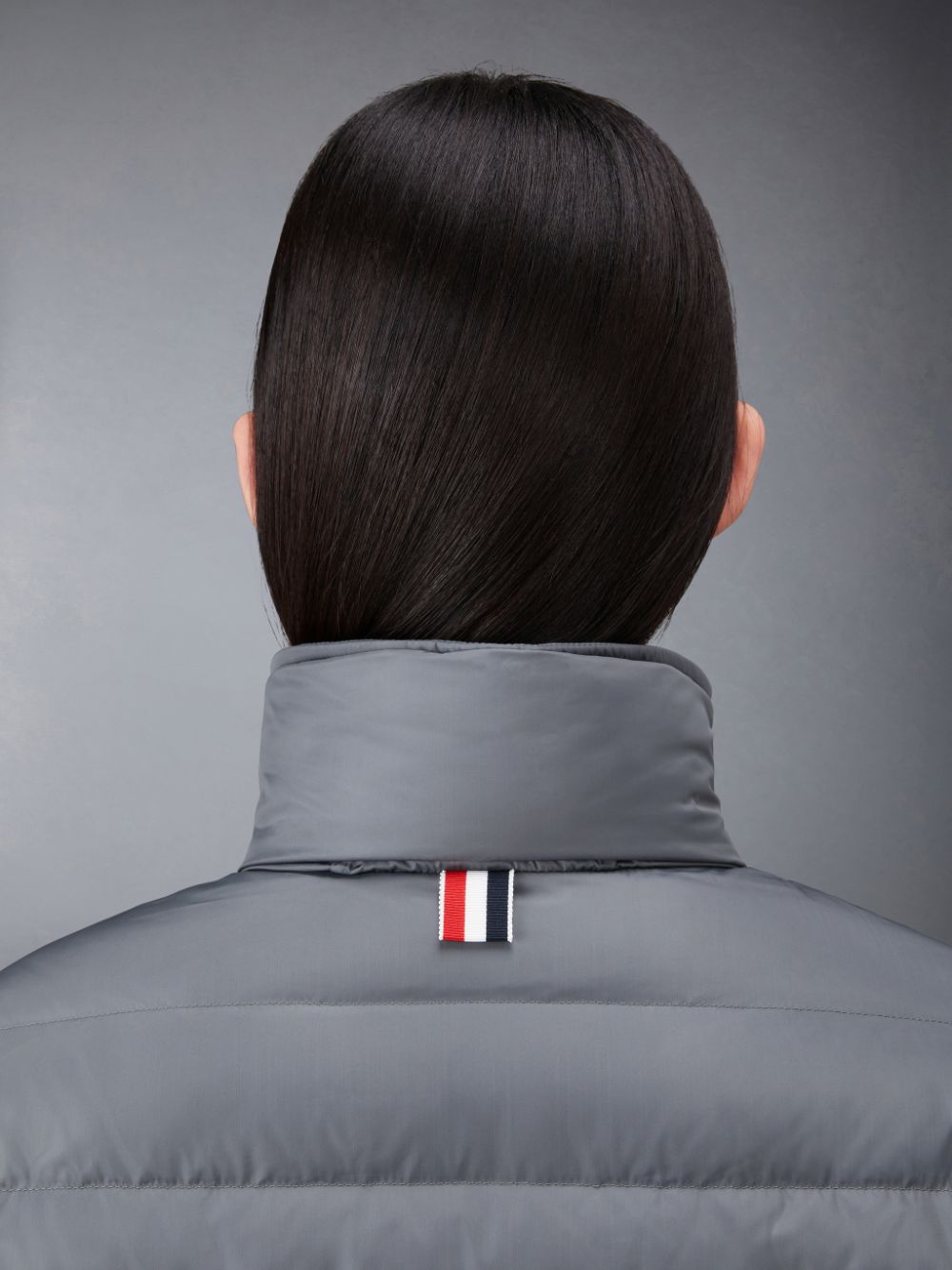 Thom Browne Downfilled Twill 4-Bar Ski Jacken Damen Grau | HBM42J77469