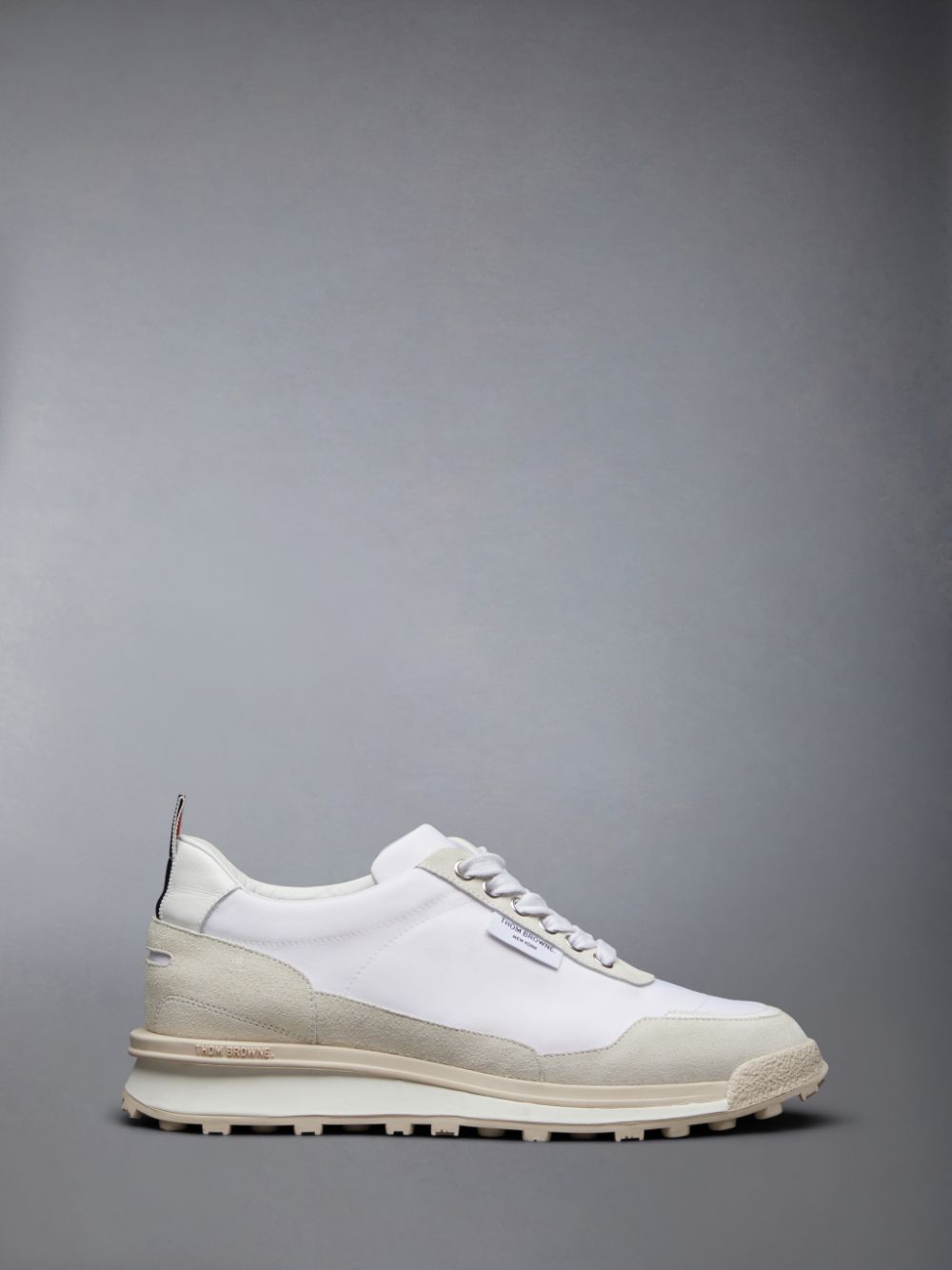 Thom Browne Eco Nylon Alumni Sneakers Damen Weiß | CNF89S94407