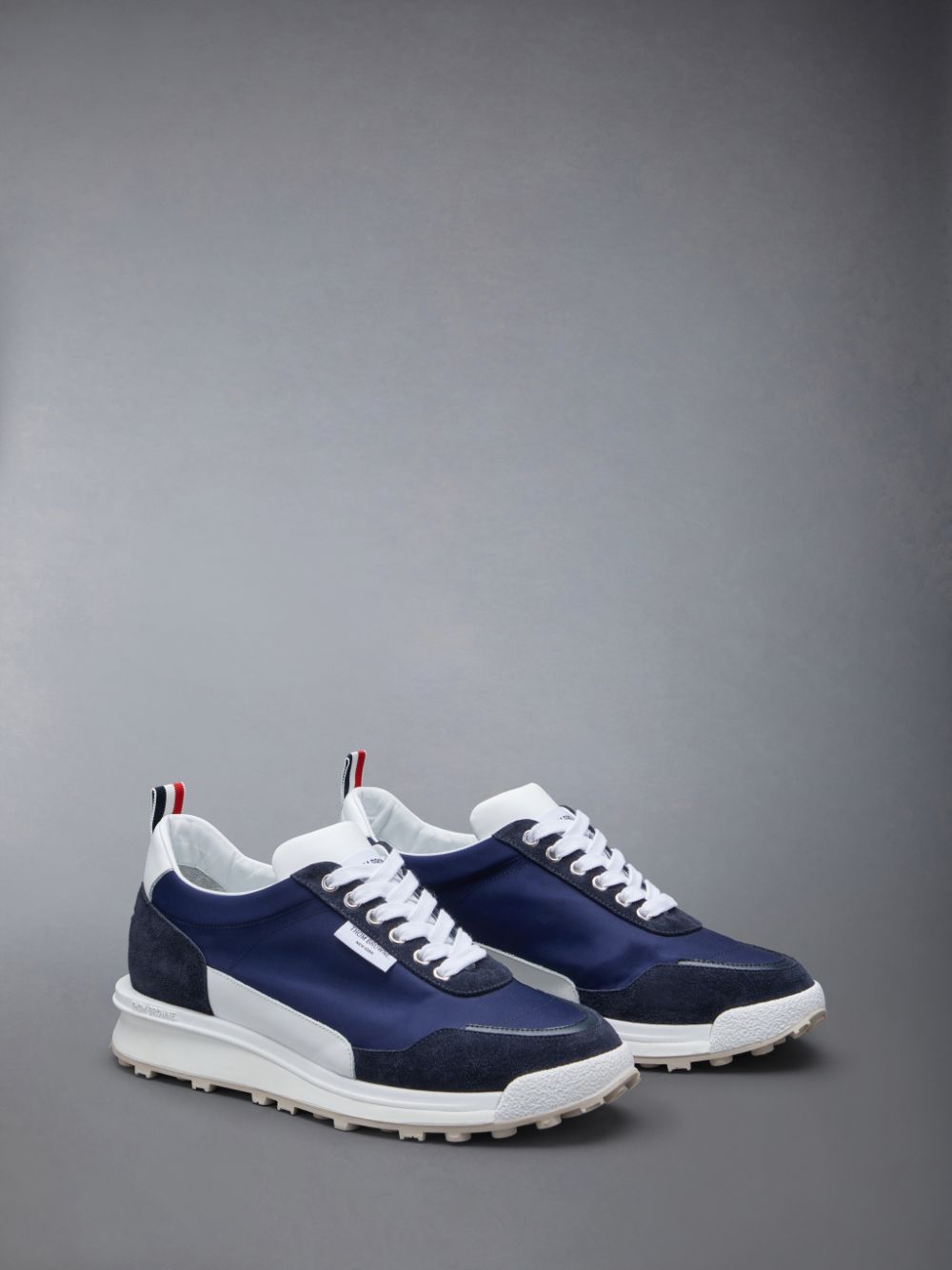 Thom Browne Eco Nylon Alumni Sneakers Herren Blau | SSY93L60436