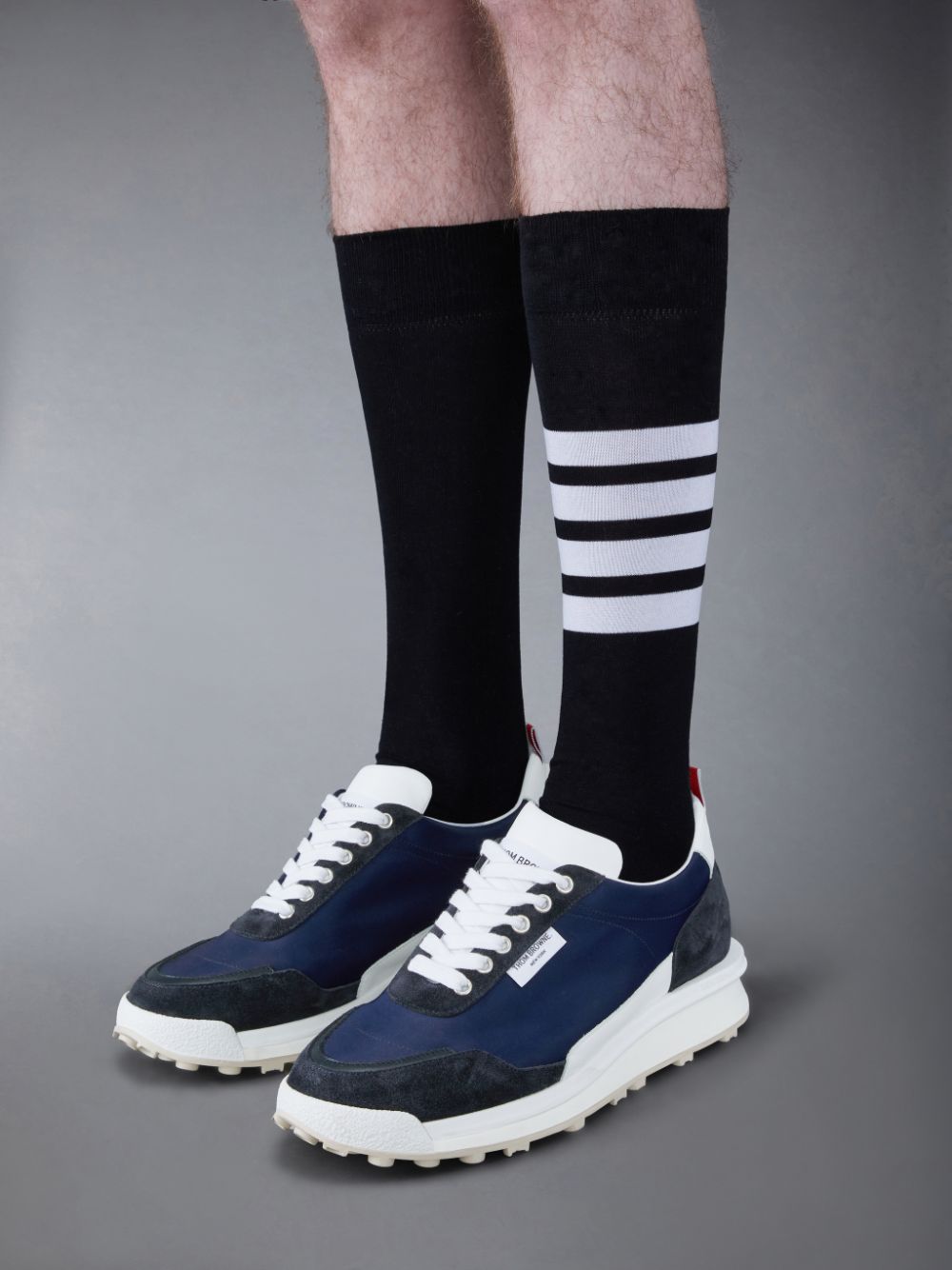Thom Browne Eco Nylon Alumni Sneakers Herren Blau | SSY93L60436