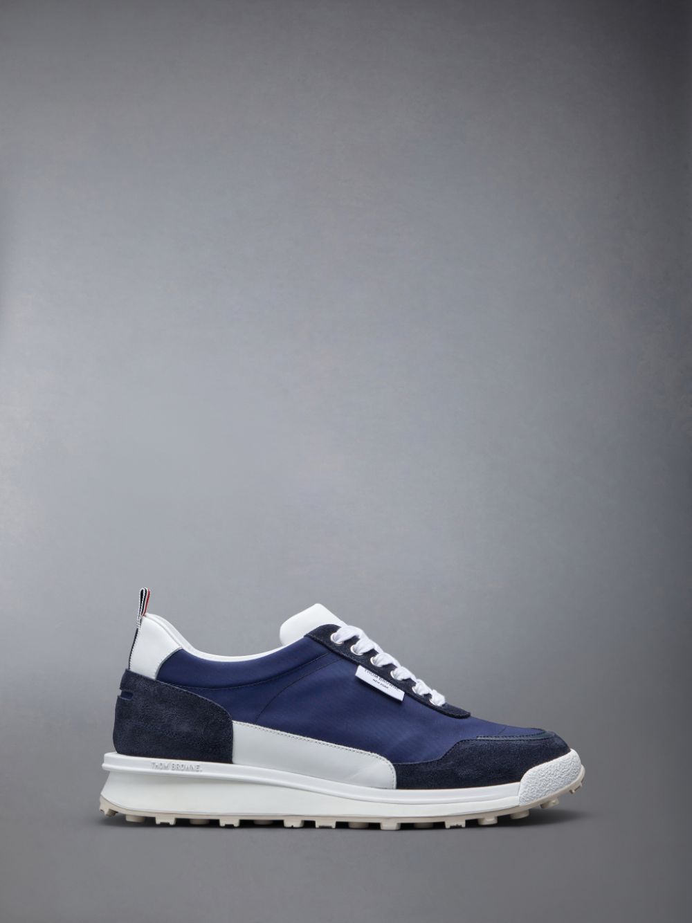 Thom Browne Eco Nylon Alumni Sneakers Herren Blau | SSY93L60436
