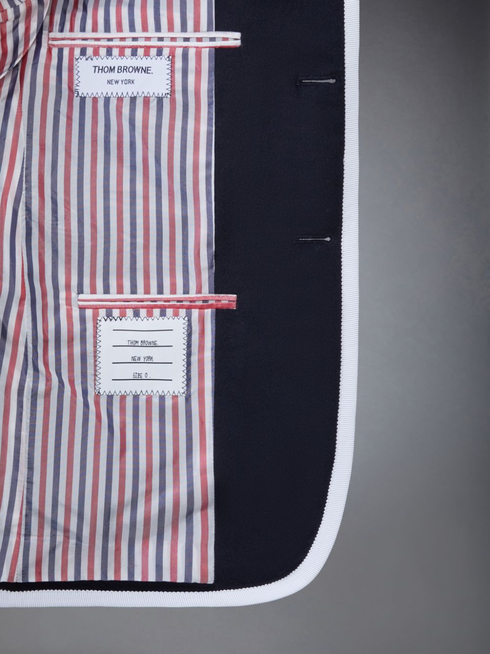 Thom Browne FUN-MIX CASHMERE 2003 CLASSIC SPORT Mäntel Herren Blau | RBV50N32472