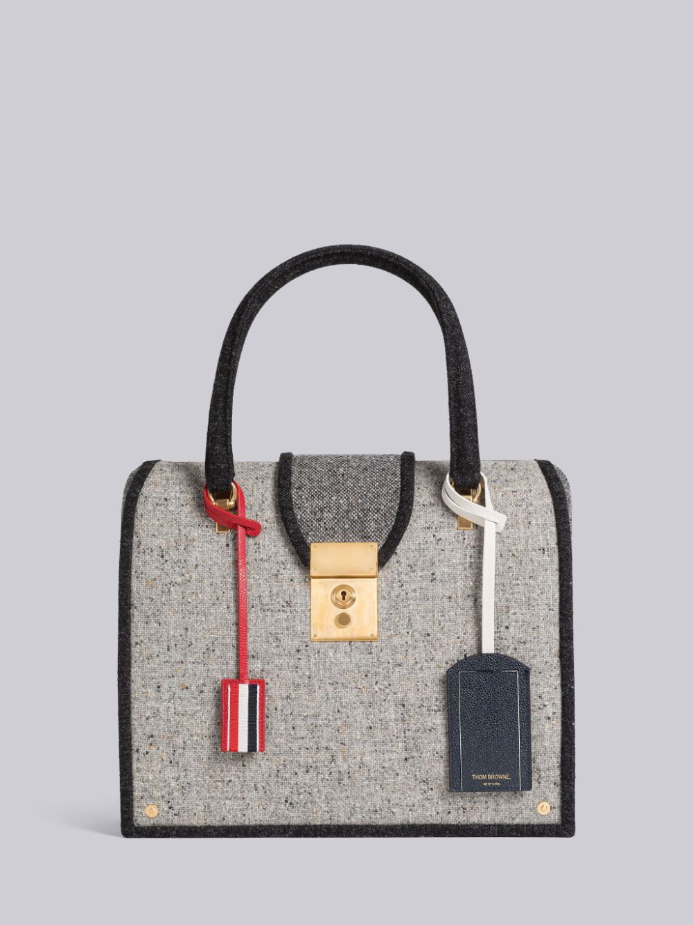 Thom Browne Fun-Mix Solid Donegal Mrs. Tragetaschen Damen Grau | PHU39U08556