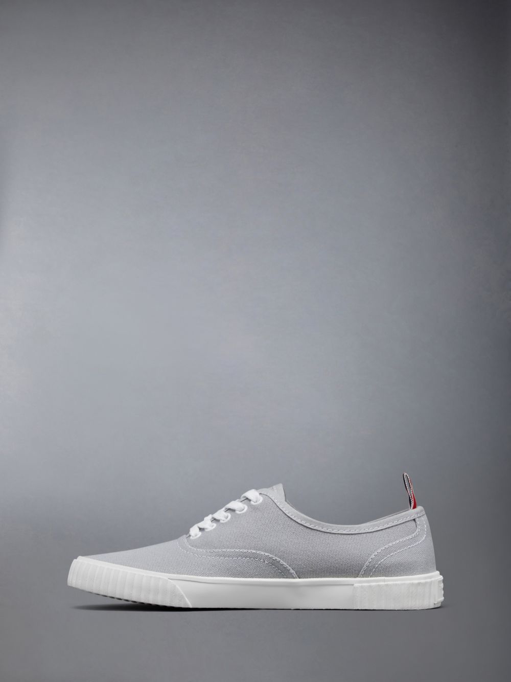 Thom Browne Grey Cotton Canvas Heritage Sneakers Damen Grau | LVI54D80224