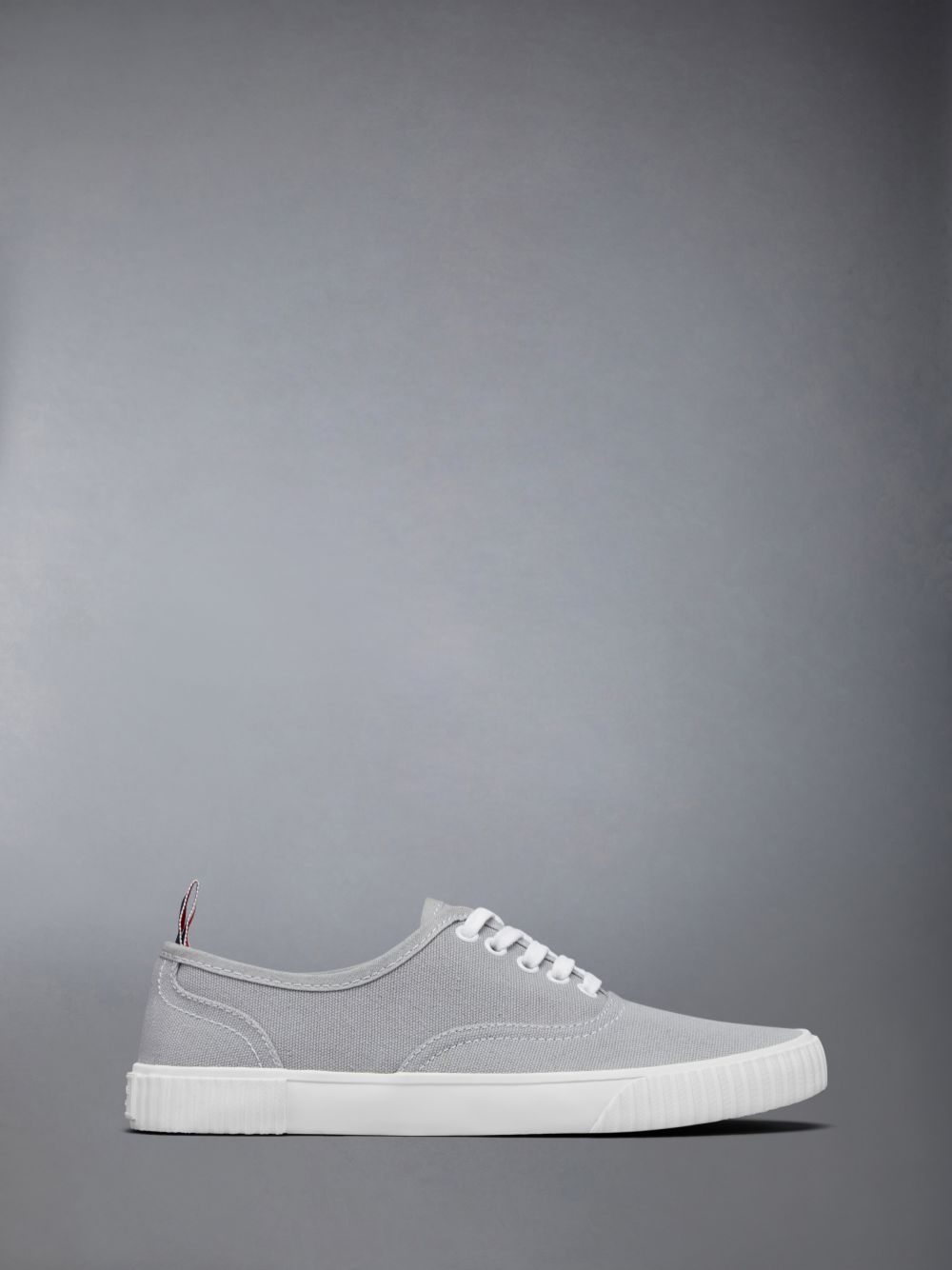 Thom Browne Grey Cotton Canvas Heritage Sneakers Damen Grau | LVI54D80224