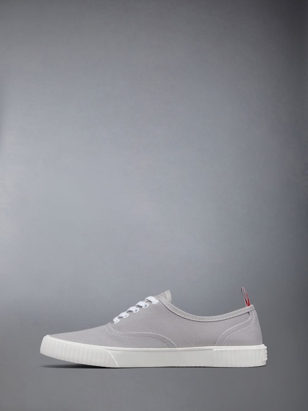 Thom Browne Grey Cotton Canvas Heritage Sneakers Herren Grau | TTI55F28726