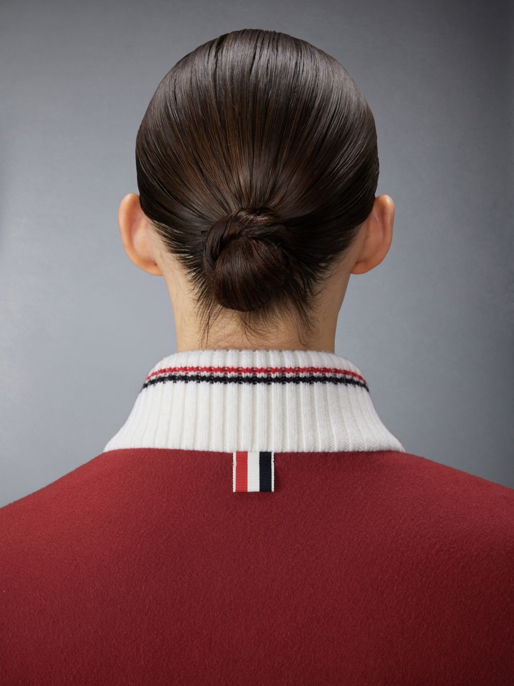 Thom Browne Jacket Weight Cashmere 4-Bar Cropped Varsity Jacken Damen Rot | PEP34U95910