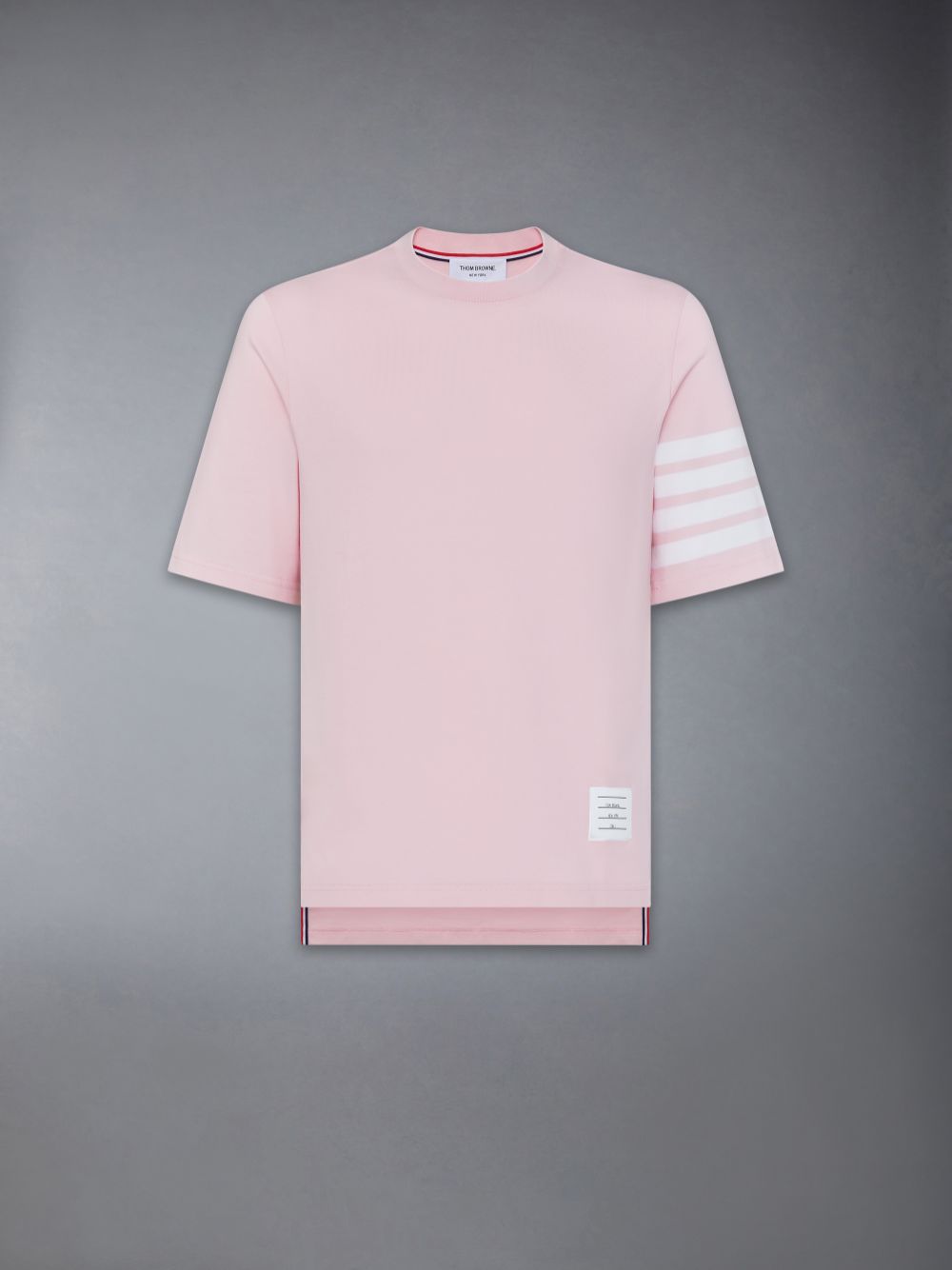 Thom Browne Jersey 4-Bar Short Sleeve T-shirts Herren Rosa | CHS53O52965