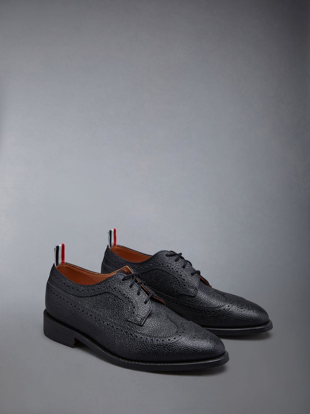 Thom Browne Leather Sole Longwing Brogue Schuhe Damen Schwarz | EVX75Z36532