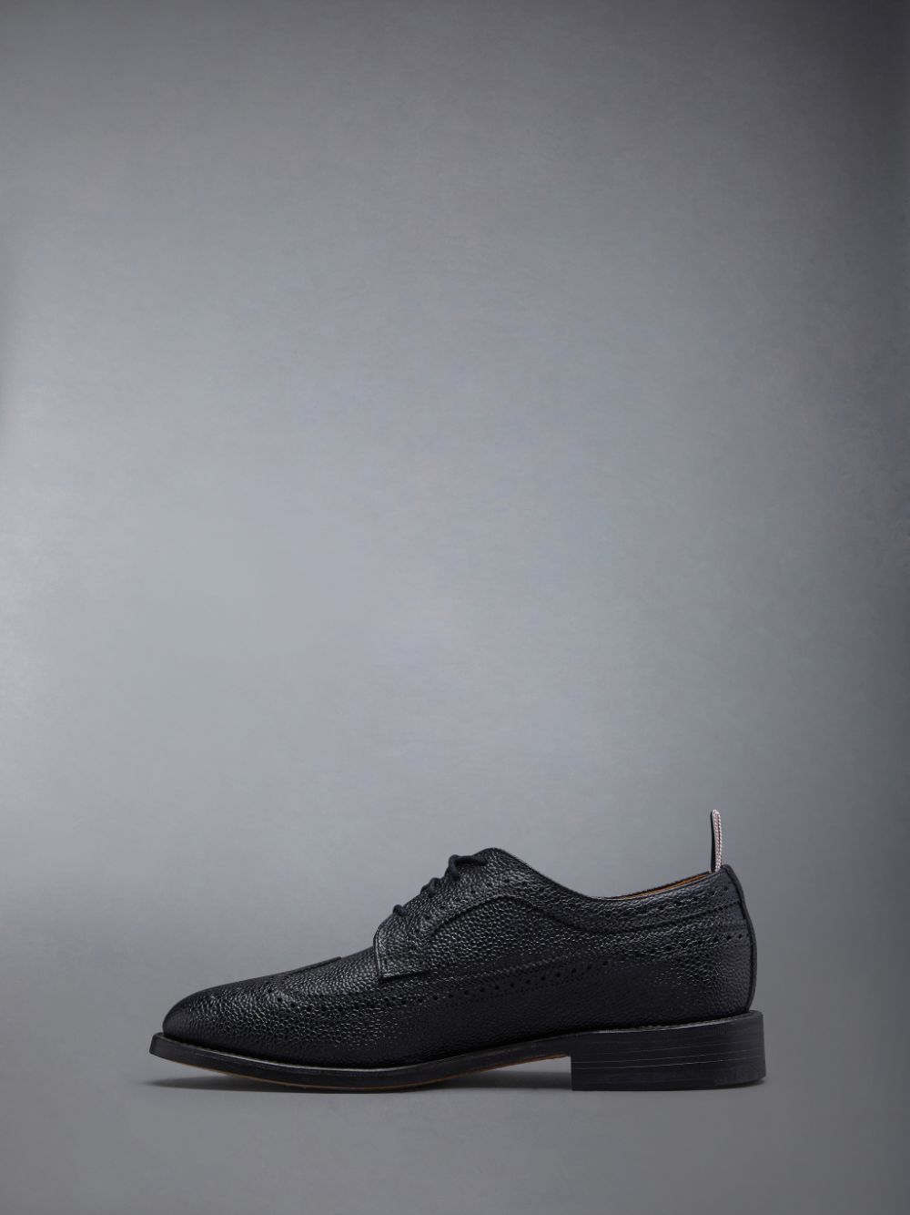 Thom Browne Leather Sole Longwing Brogue Schuhe Damen Schwarz | EVX75Z36532
