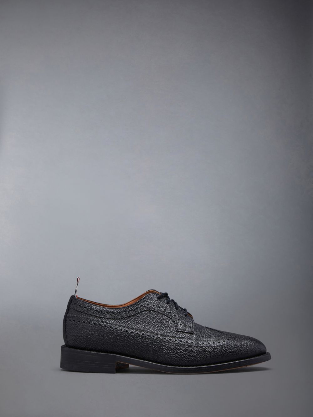 Thom Browne Leather Sole Longwing Brogue Schuhe Damen Schwarz | EVX75Z36532
