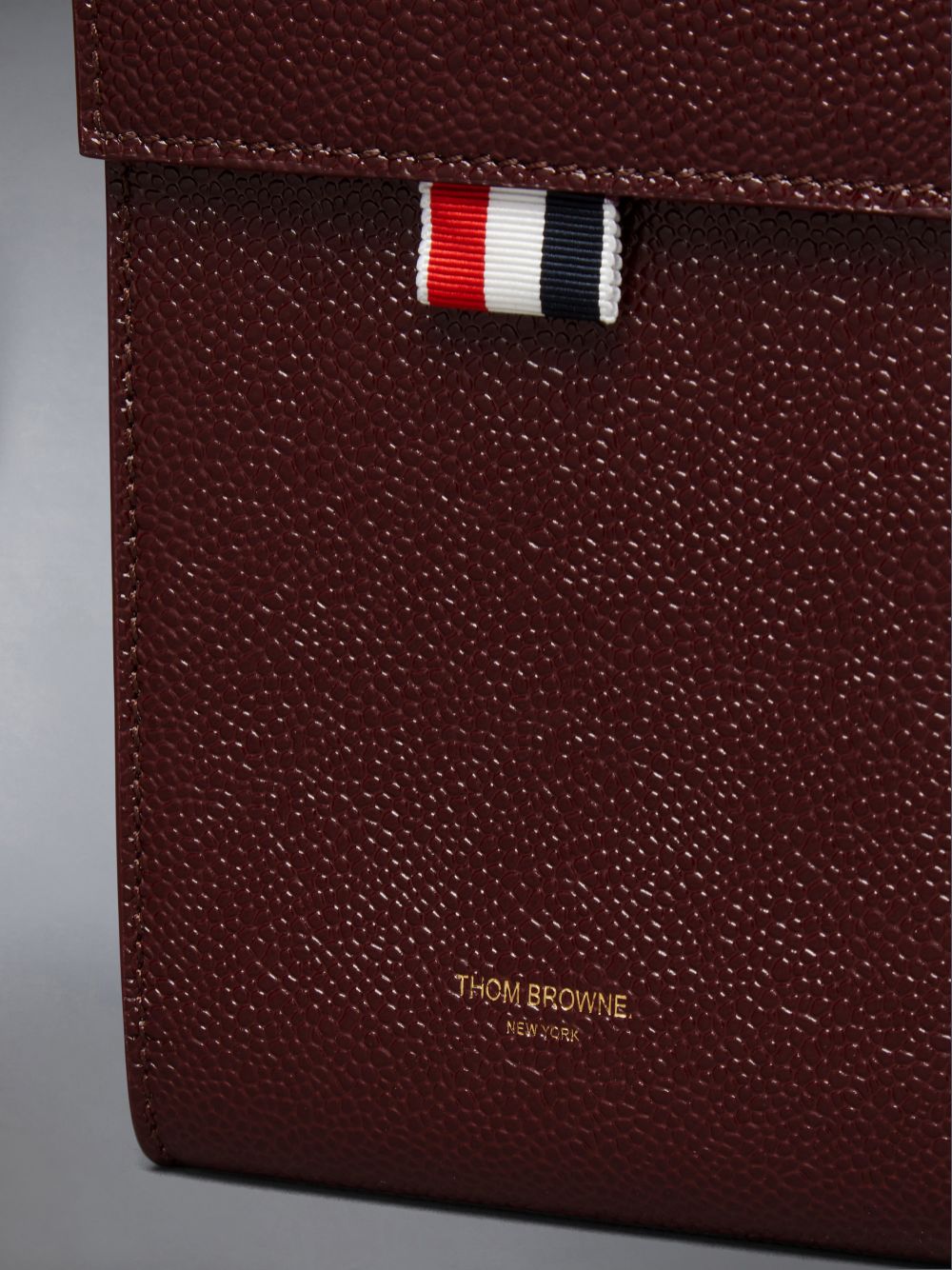 Thom Browne Lucido Leather Phone Holder Umhängetasche Damen Rot | ZHX45Y30389