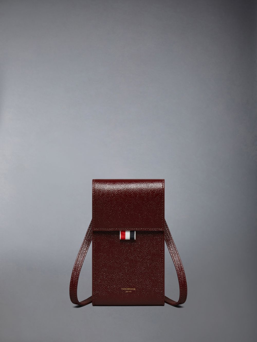 Thom Browne Lucido Leather Phone Holder Umhängetasche Damen Rot | ZHX45Y30389
