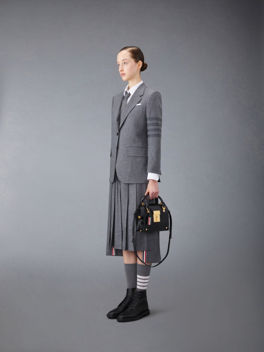 Thom Browne Lucido Mrs. Mini Tragetaschen Damen Schwarz | UHD05Z16716