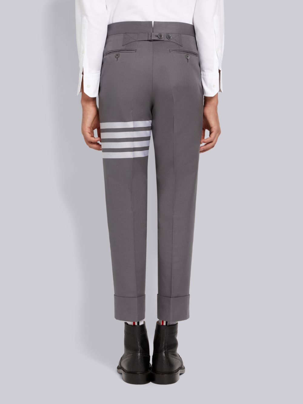 Thom Browne Medium Cotton Suiting Engineered 4-Bar Classic Hose Herren Grau | YGQ80F32811