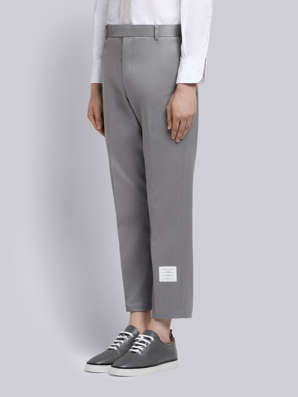 Thom Browne Medium Cotton Twill Unconstructed Chino Hose Herren Grau | TFB34D65052