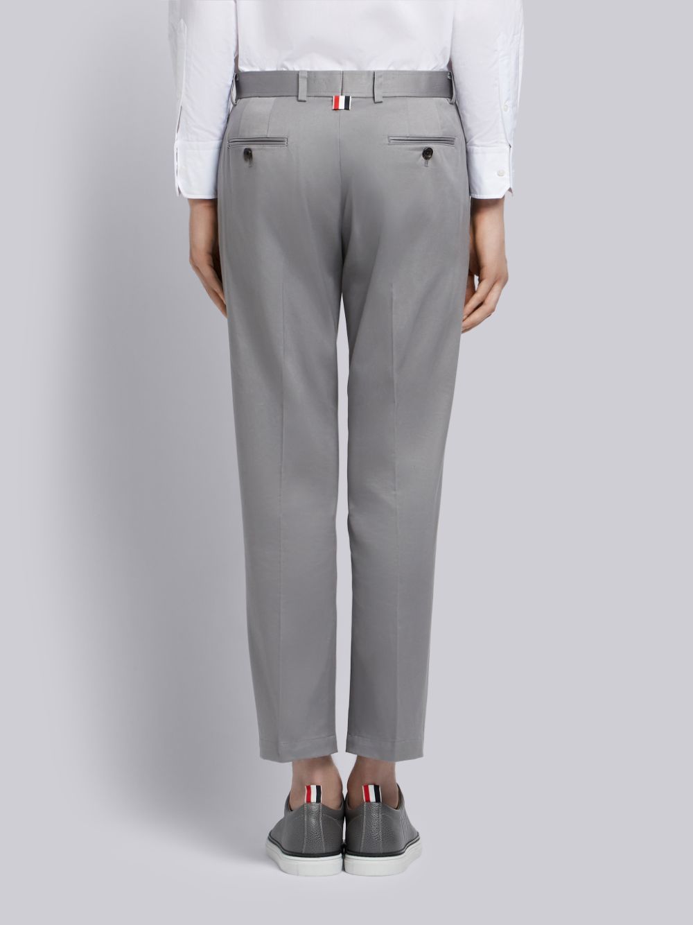Thom Browne Medium Cotton Twill Unconstructed Chino Hose Herren Grau | TFB34D65052