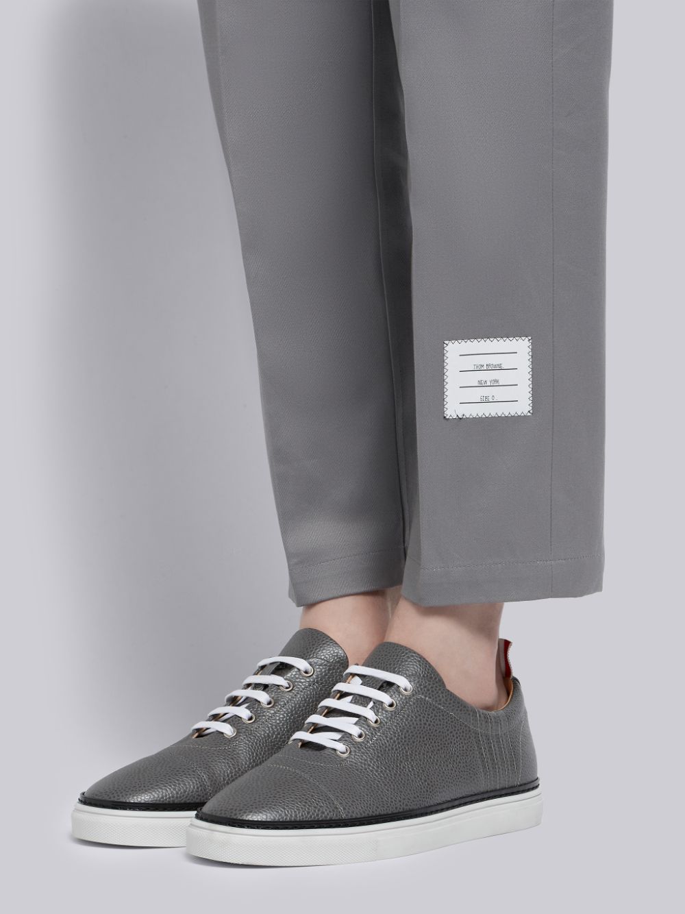 Thom Browne Medium Cotton Twill Unconstructed Chino Hose Herren Grau | TFB34D65052