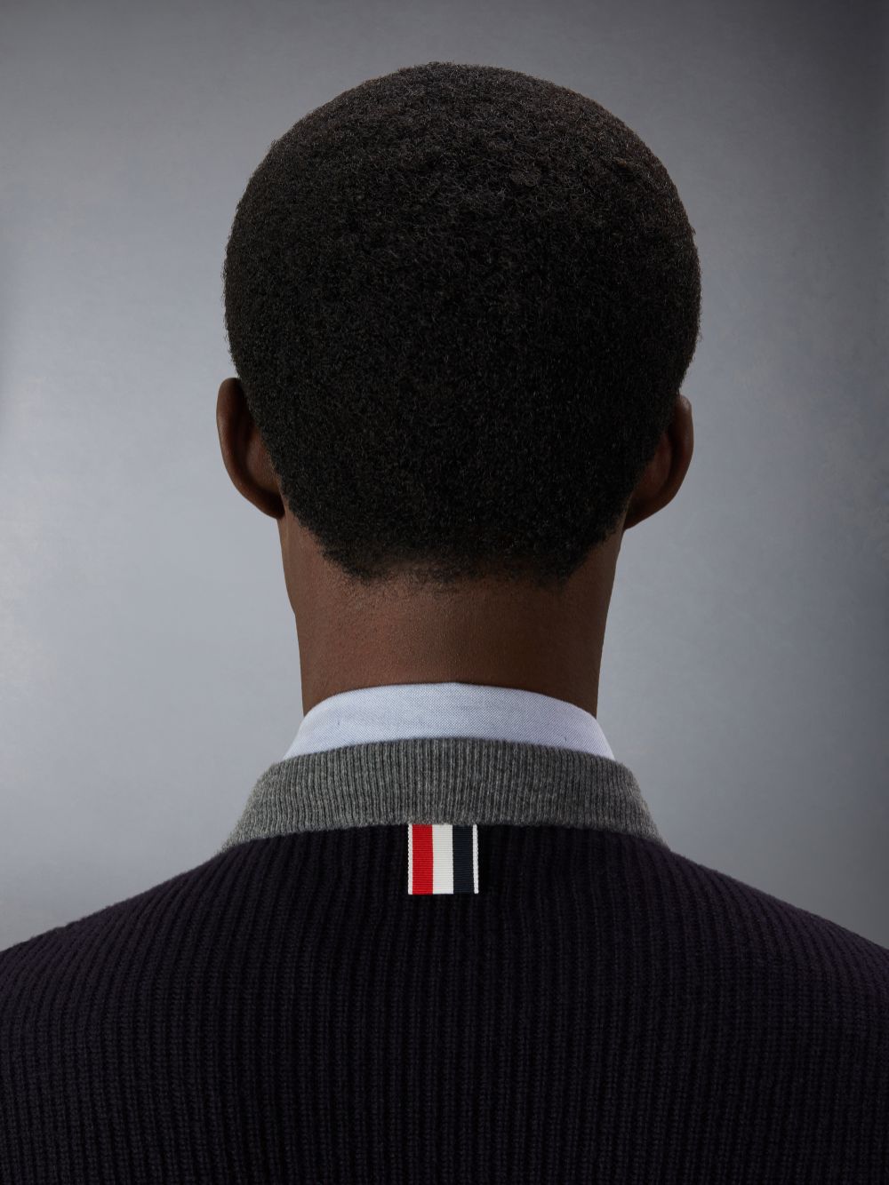Thom Browne Merino Wool 2 in 1 Half 4-Bar Pullover Herren Grau | XYV36E13890