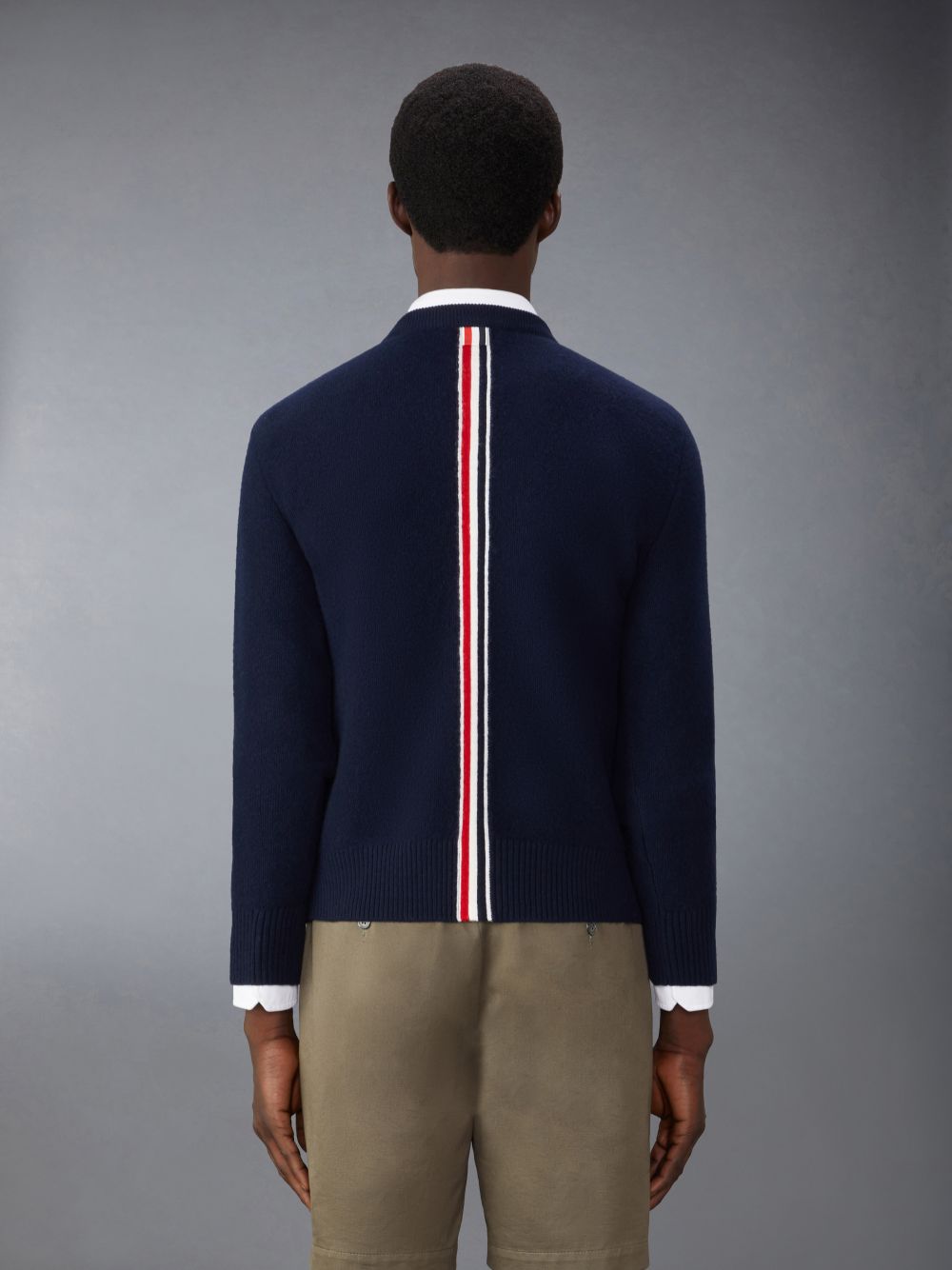 Thom Browne Merino Wool Washed Pique Pullover Herren Blau | RRC12K22584