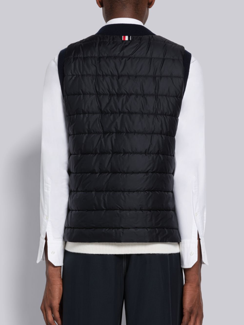 Thom Browne Nylon And Cashmere Reversible Tech Weste Herren Blau | TSL72Y03546