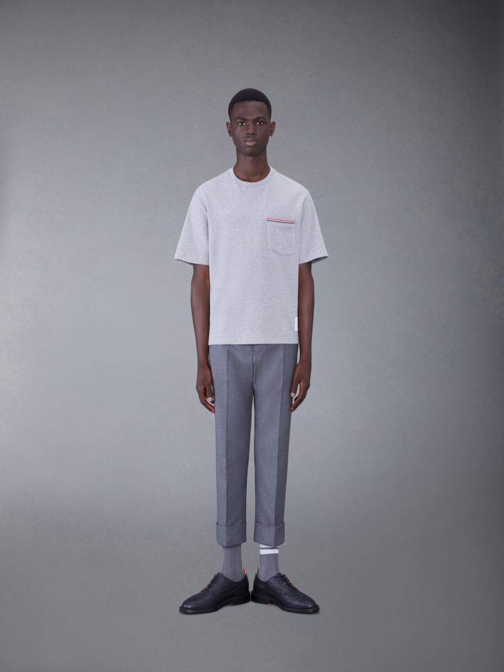 Thom Browne Oversized Short Sleeve Pocket T-shirts Herren Grau | TLP91O93873