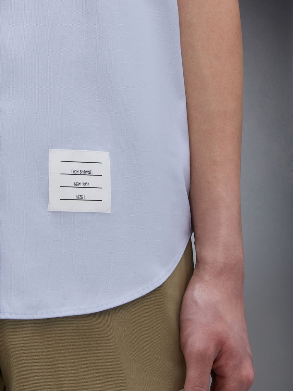Thom Browne Oxford 4-Bar Short Sleeve Hemd Herren Blau | UUI18D22898