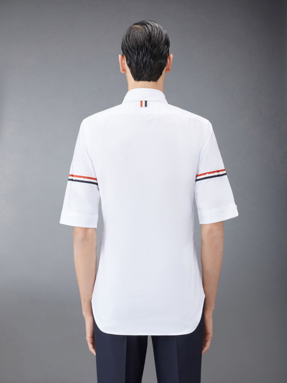 Thom Browne Oxford Armband Classic Short Sleeve Hemd Herren Weiß | EMA27X25997