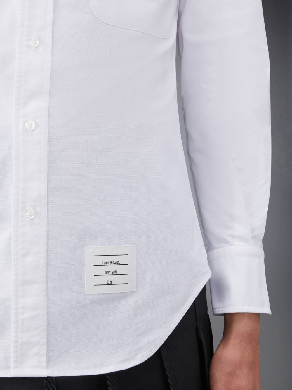 Thom Browne Oxford Armband Hemd Herren Weiß | VCN93F91549