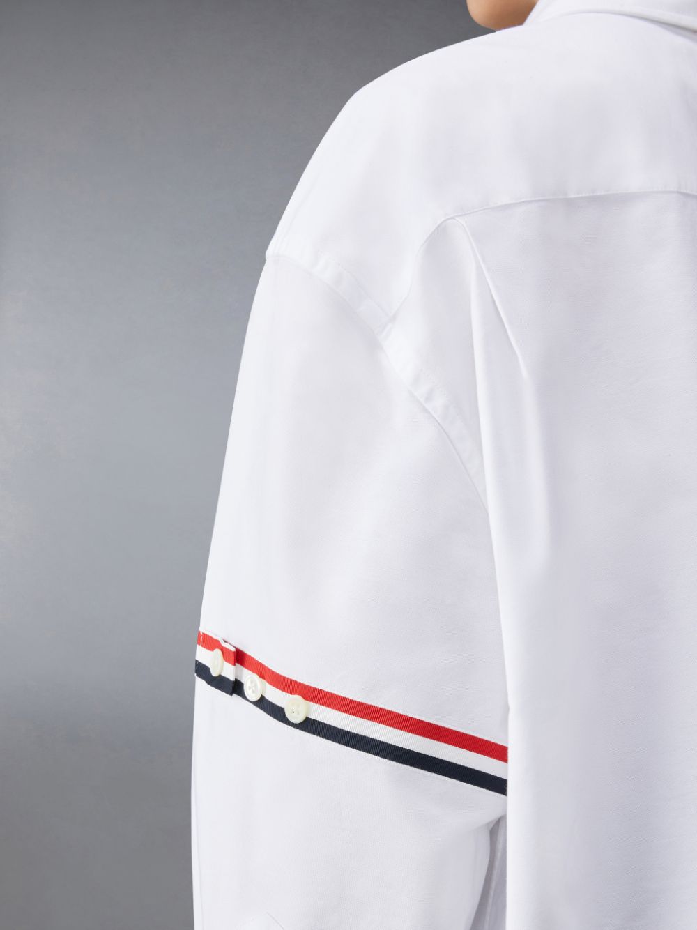 Thom Browne Oxford Armband Supersized Hemd Damen Weiß | KVX10X12879