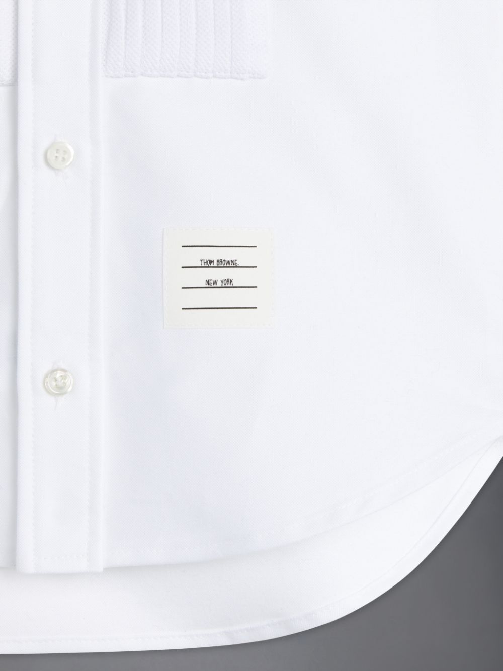 Thom Browne Oxford French Cuff Tuxedo Hemd Mädchen Weiß | WRF10Q34245