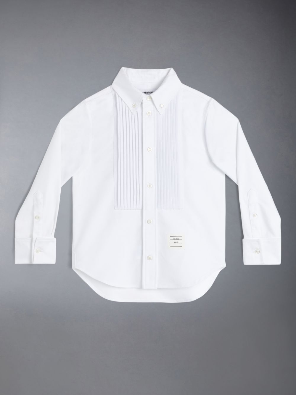Thom Browne Oxford French Cuff Tuxedo Hemd Mädchen Weiß | WRF10Q34245