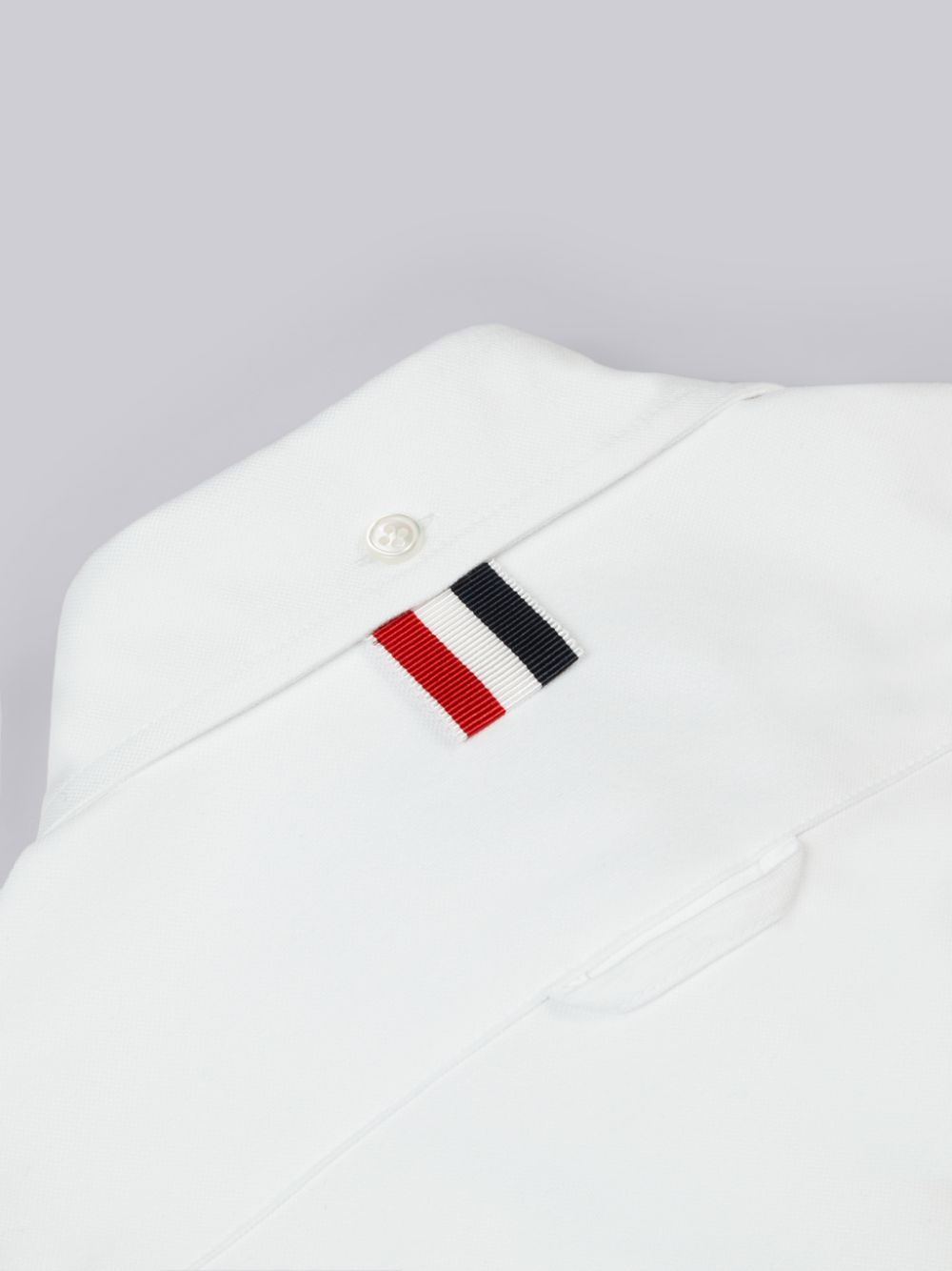 Thom Browne Oxford Knee Length Grosgrain Armband Shirt Kleid Mädchen Weiß | VTF21V22469