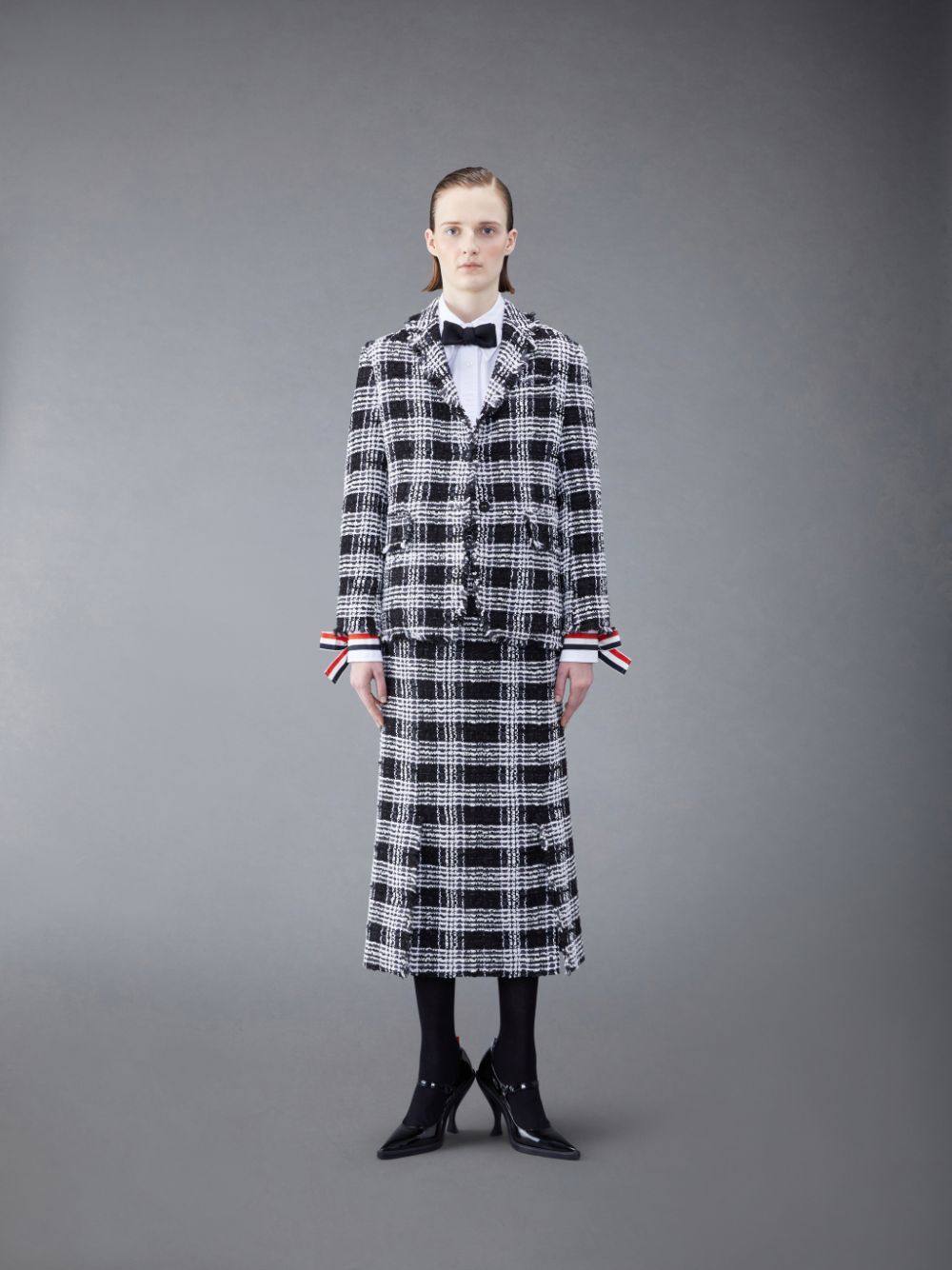 Thom Browne Oxford Scarf Cuff Easy Fit Hemd Damen Weiß | GXF26V49070