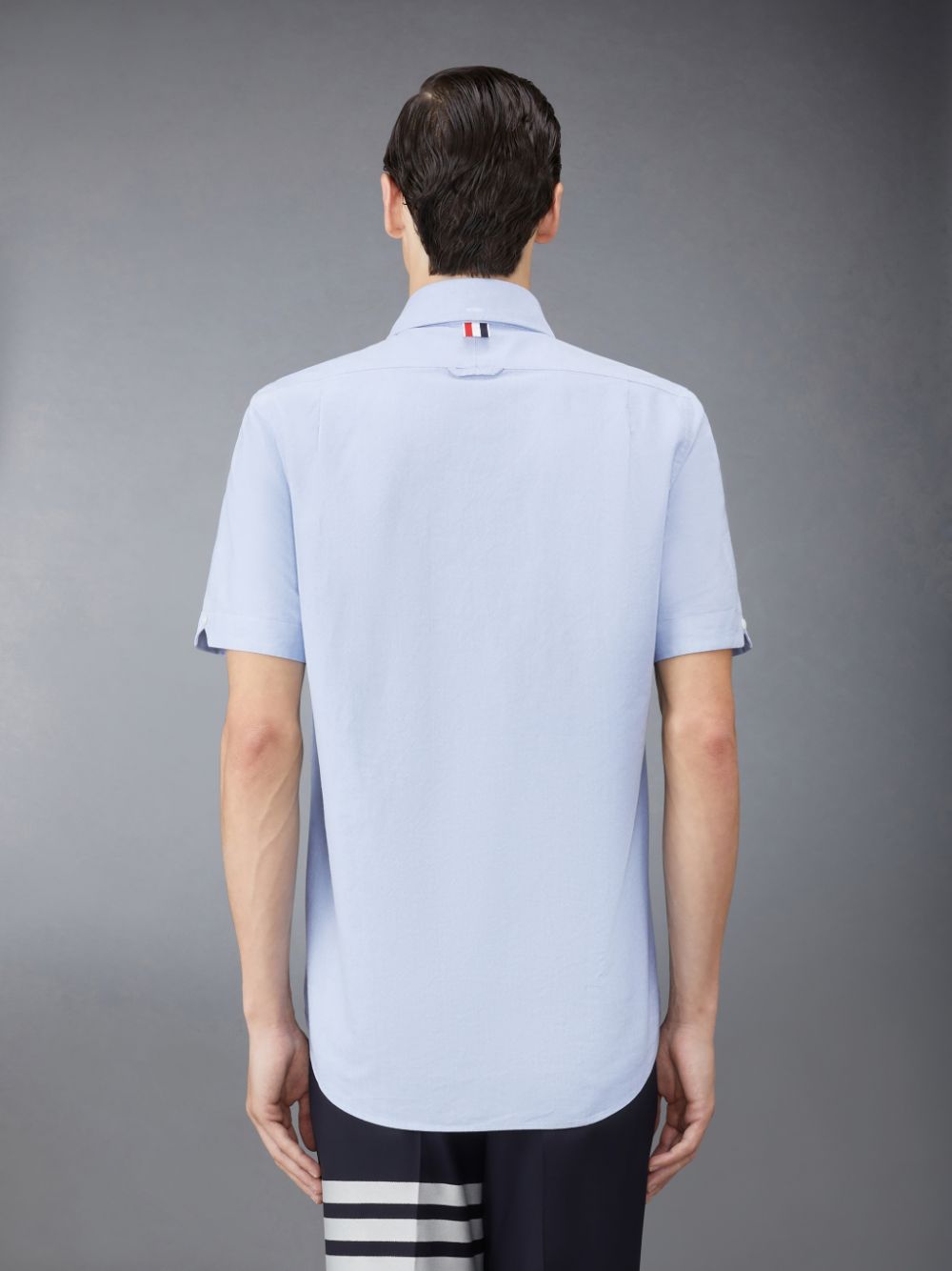Thom Browne Oxford Short Sleeve Hemd Herren Blau | CUO00J78515