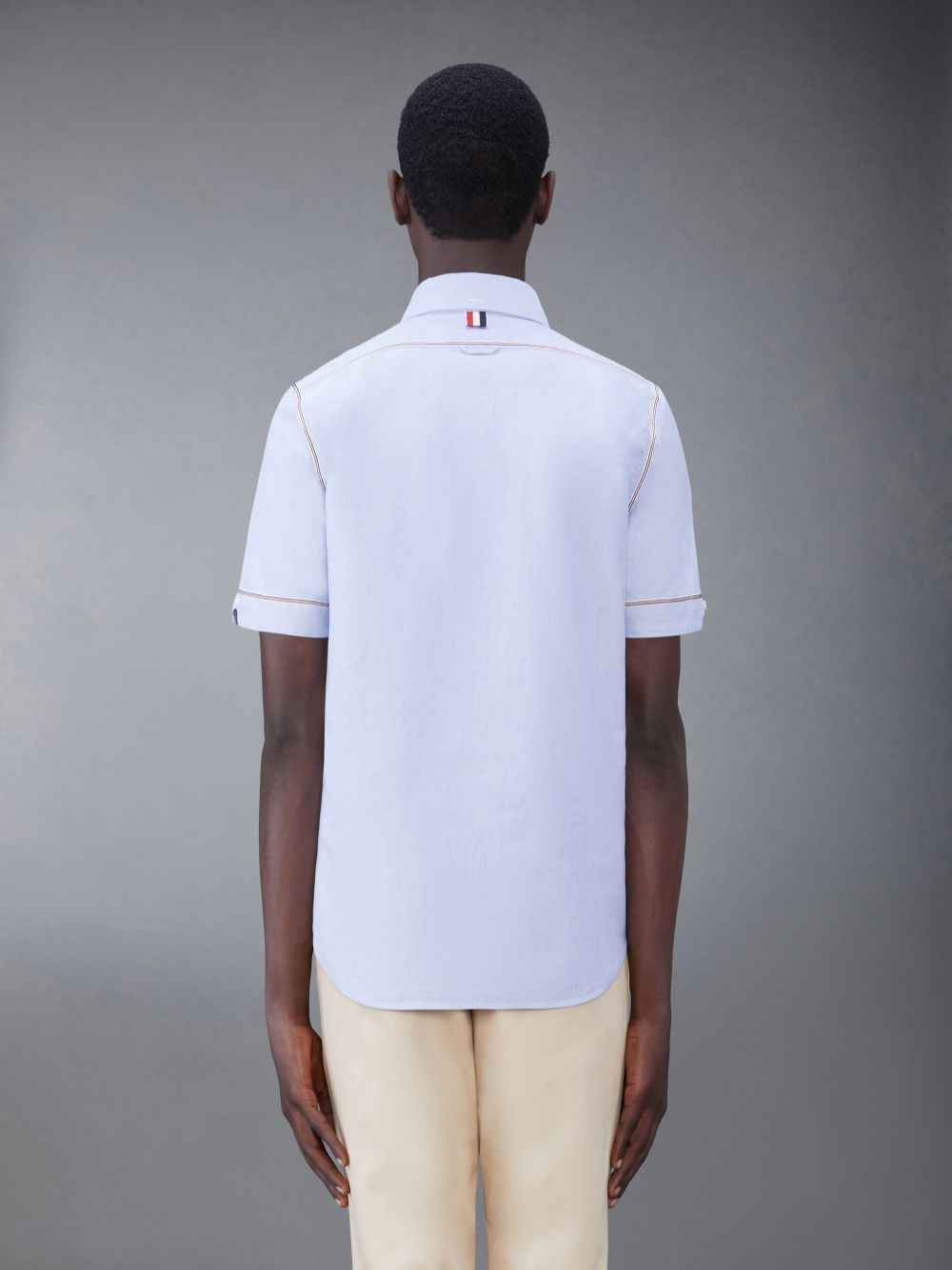 Thom Browne Oxford Short Sleeve Hemd Herren Blau | FQB28G79827