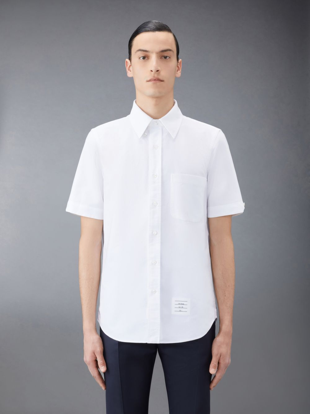 Thom Browne Oxford Short Sleeve Hemd Herren Weiß | RFF22E63423